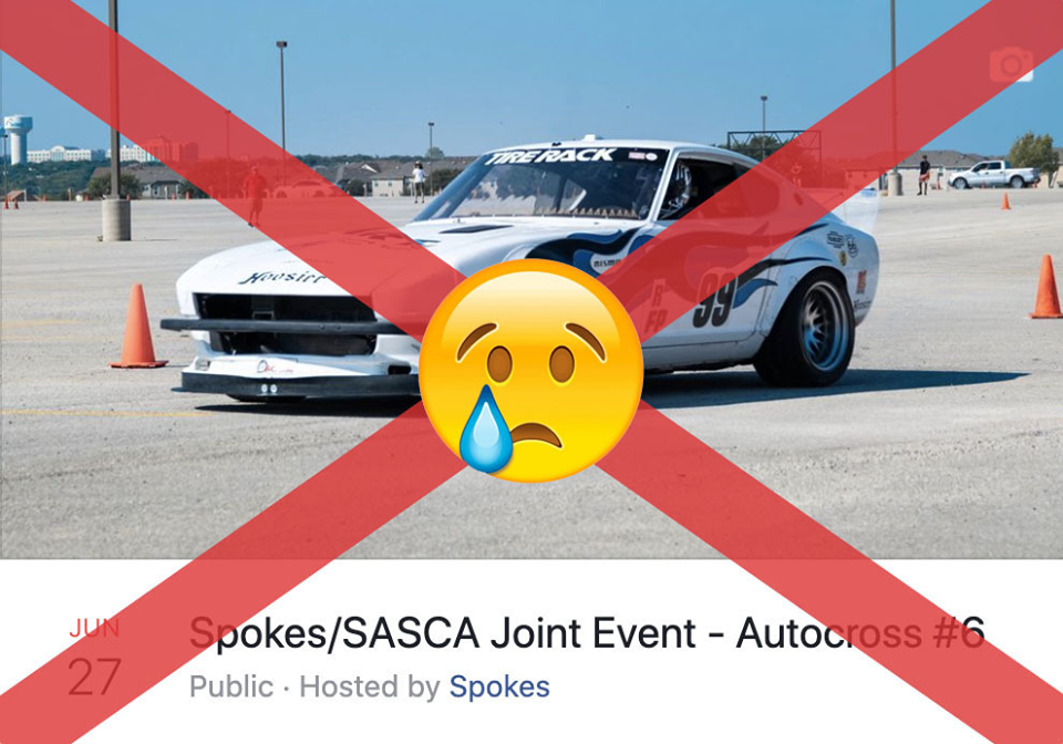 Spokes Event 6 canceled